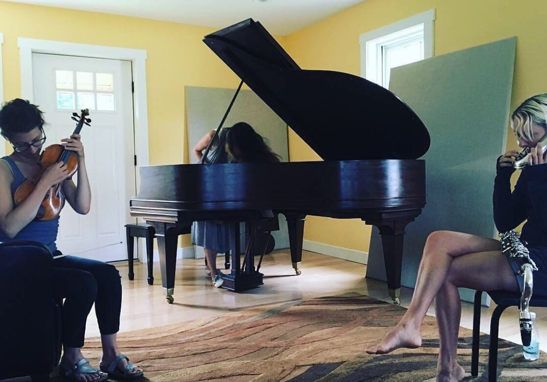 Rocking out in one of our Gabi-led improv sessions. Photo: Gabrielle Herbst