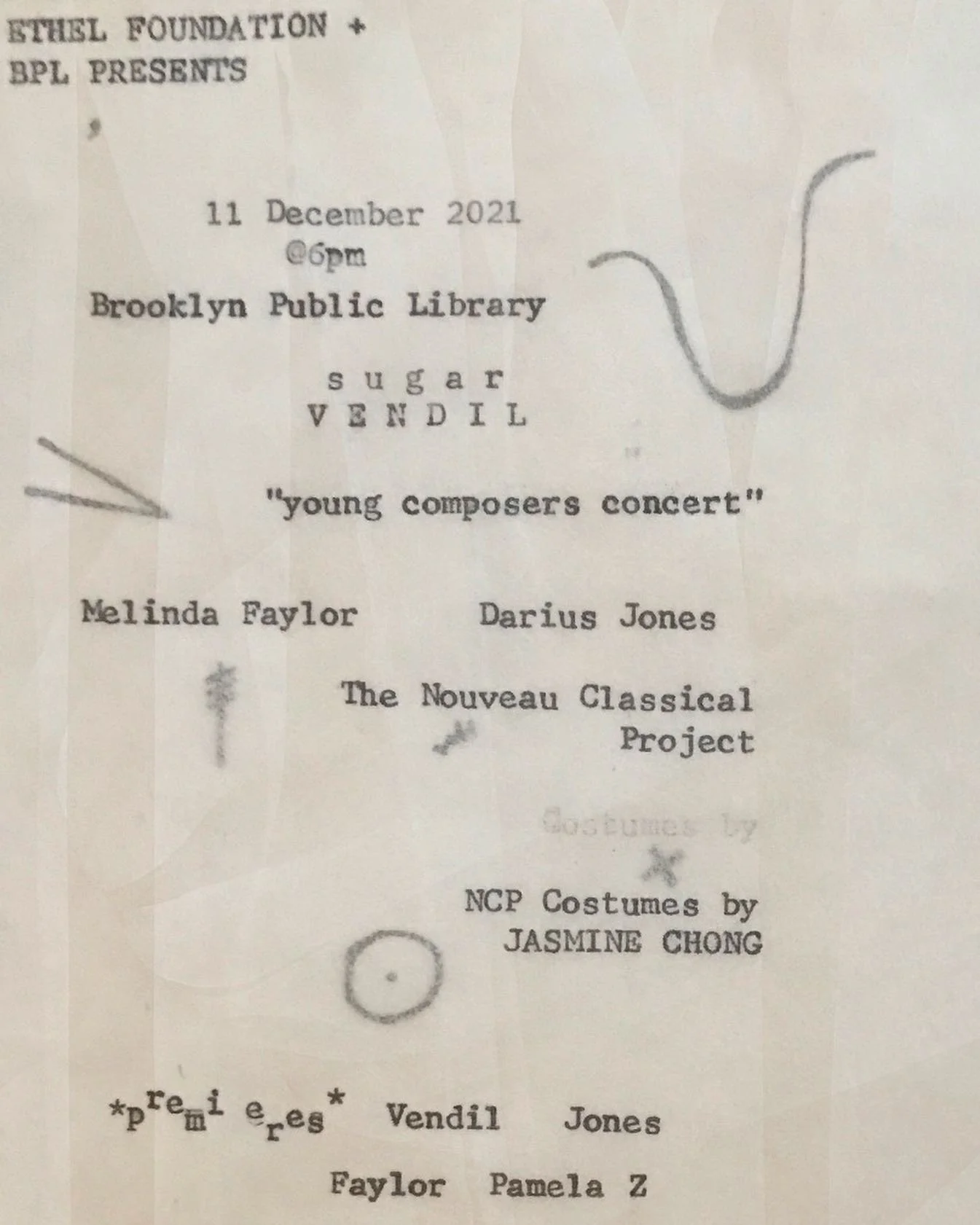 Young Composers Concert presented by Brooklyn Public Library &amp; ETHEL Foundation