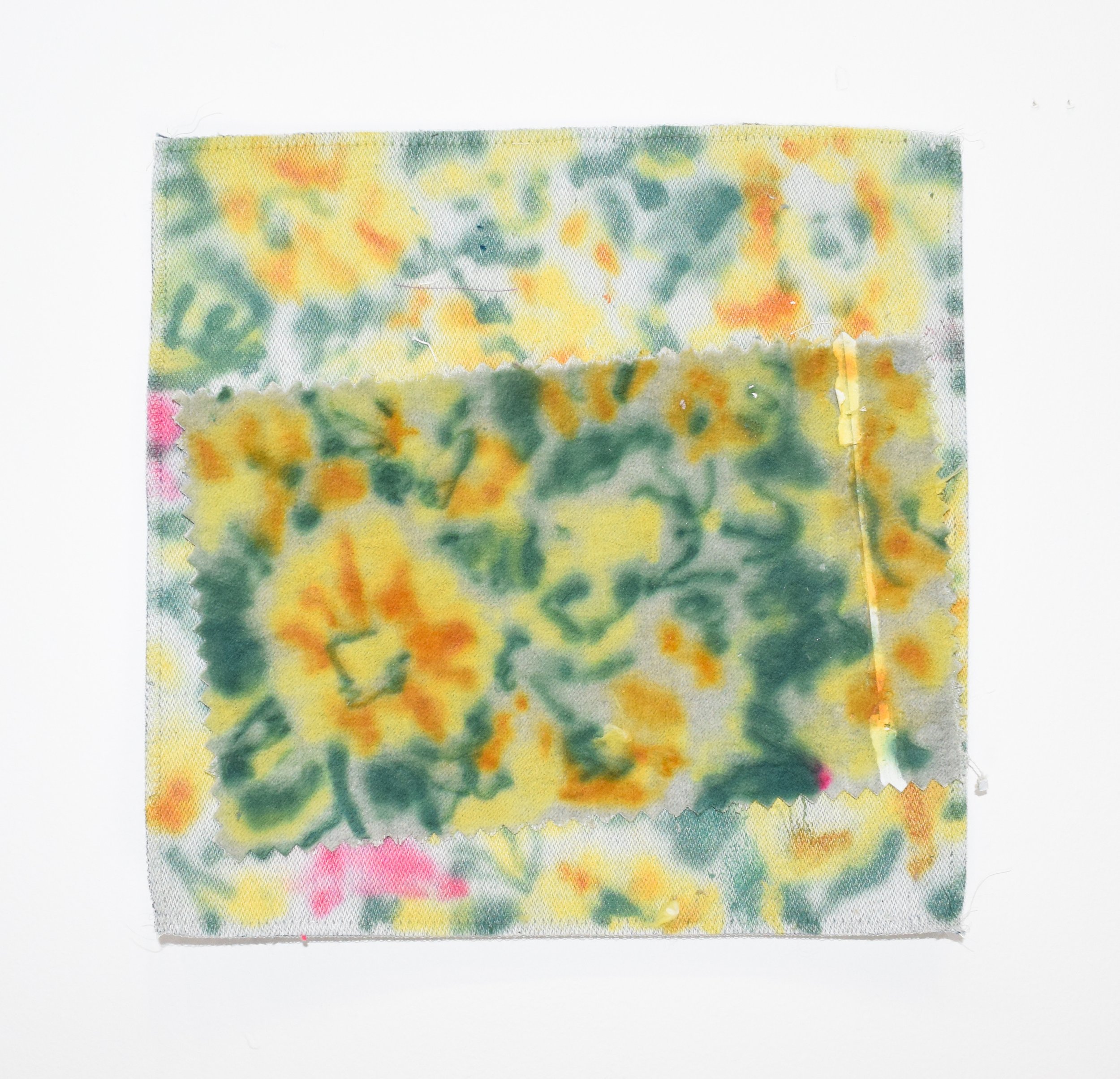 Untitled, 8"x 10", Acrylic on Mixed Fabrics, 2026