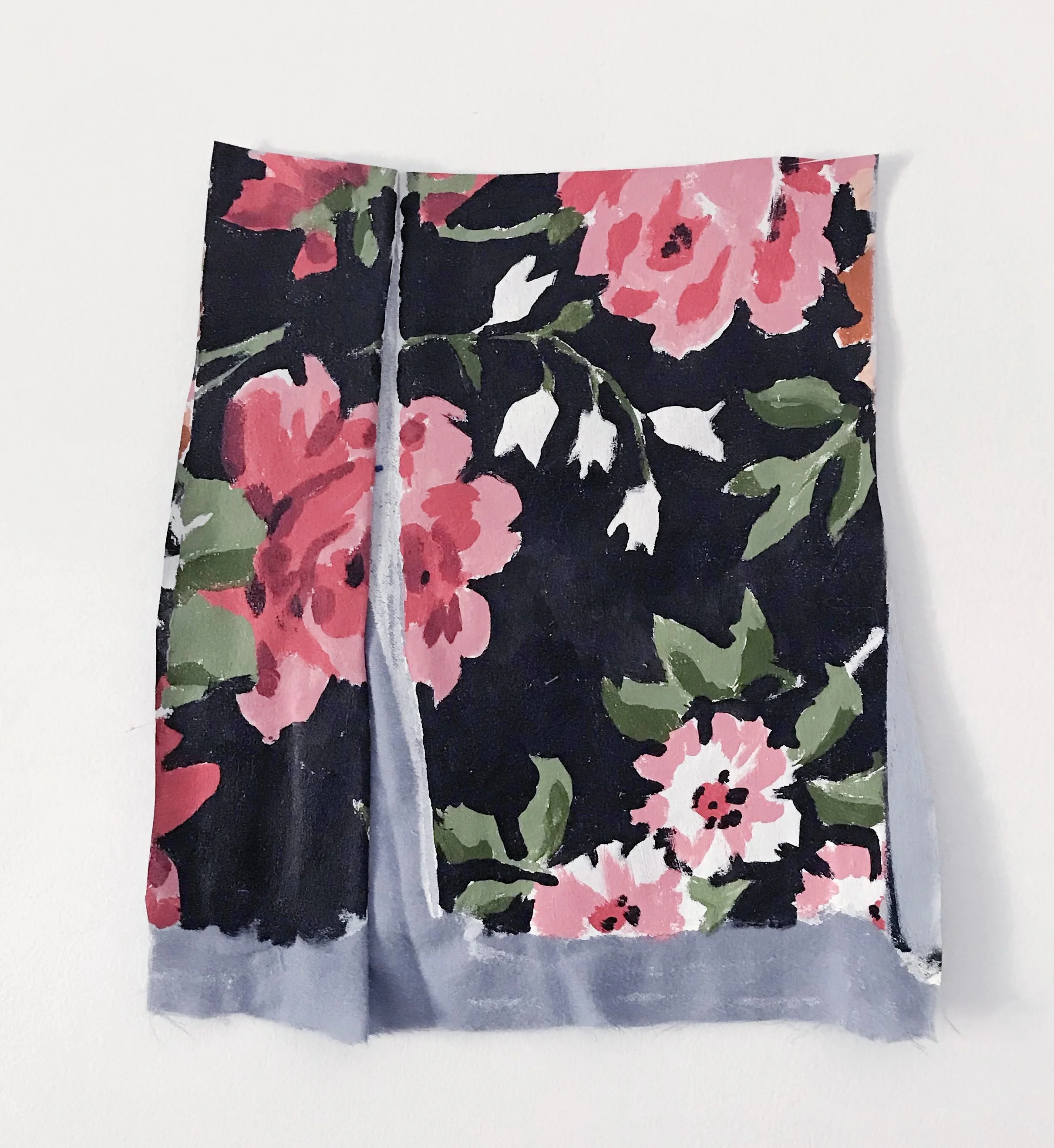 Untitled, Collaged painted fabric, 10.5” x 11”, 2022