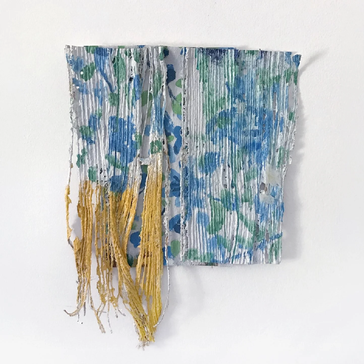 Untitled, Acrylic on Mixed Fabrics , 2022, 8"x 10"