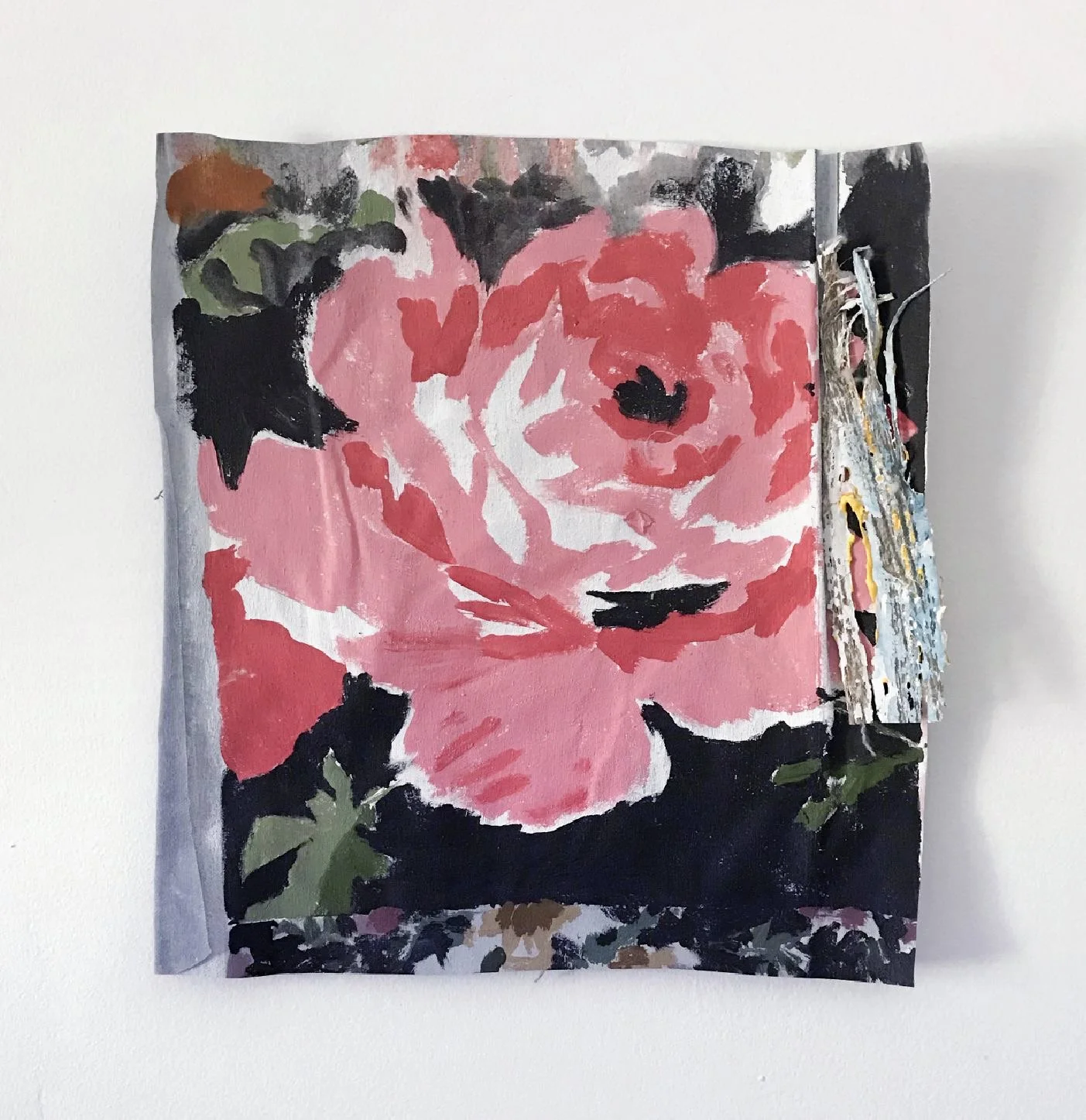 Untitled Collaged painted fabric 11” x 12” 2022