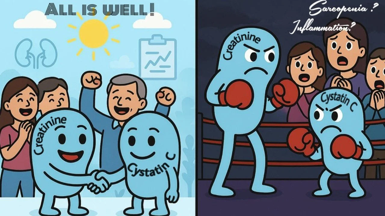 Mind The Gap: When eGFR Creatinine and Cystatin C Disagree — NephJC, image size:1280x720