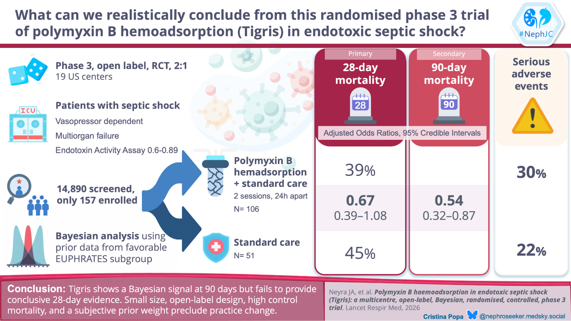 NephJC Short:  Bayesian leash: How a prior walked the Tigris across the finish line