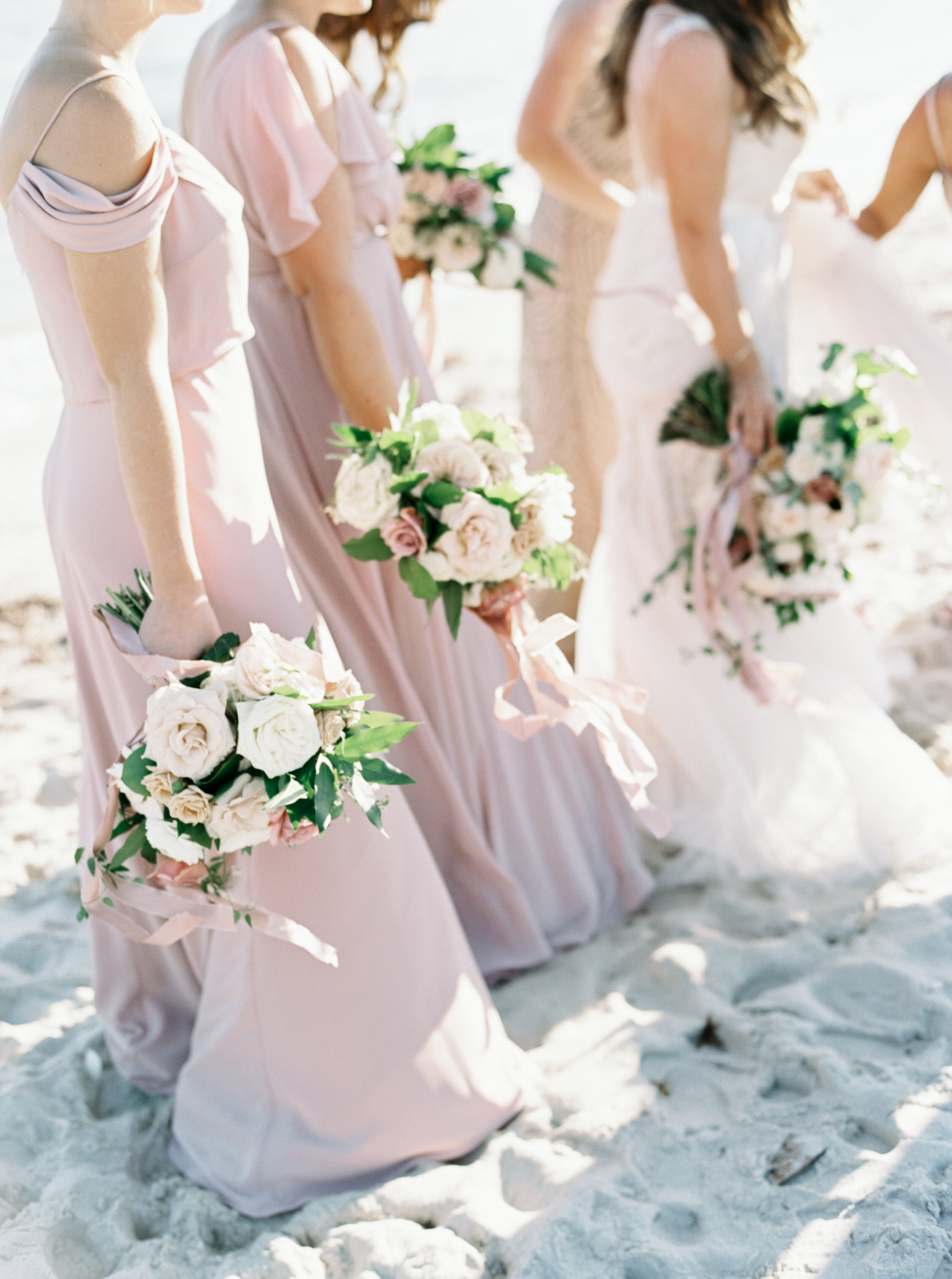  First as gorgeous bridesmaid bouquets Florals by The Wild Dahlia | Photography by Elizabeth Laduca 