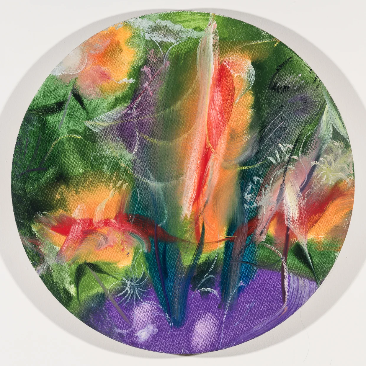 2017 Oil on linen 21 inches diameter