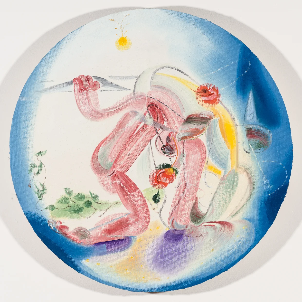 2017 Oil on linen 21 inches diameter