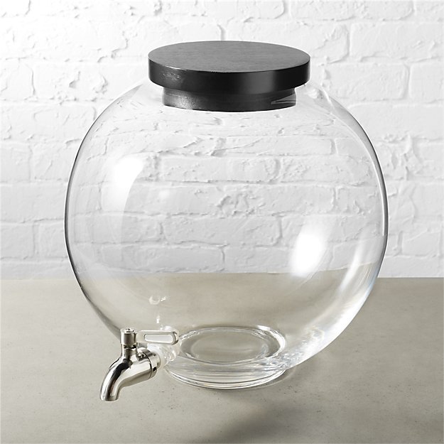 It would be pretty funny to mix up a batch of gin and tonics and then pour it into this gorgeous beverage dispenser and drop in a fake goldfish. I really shouldn't host any parties, should I. 
