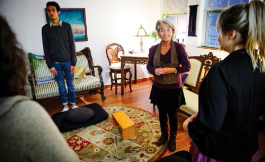 Grogan Students receive instruction from their Faculty Fellow, Denise. 