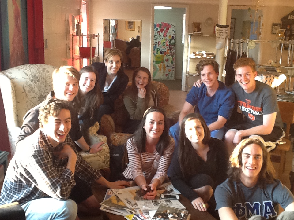 A Sensory Awareness group of UNCG performance students as well as students from other disciplines meet weekly at local coffee shop, The People's Perk.