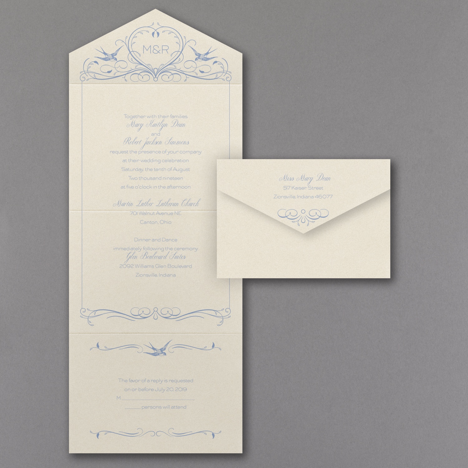 Lovebirds Monogram