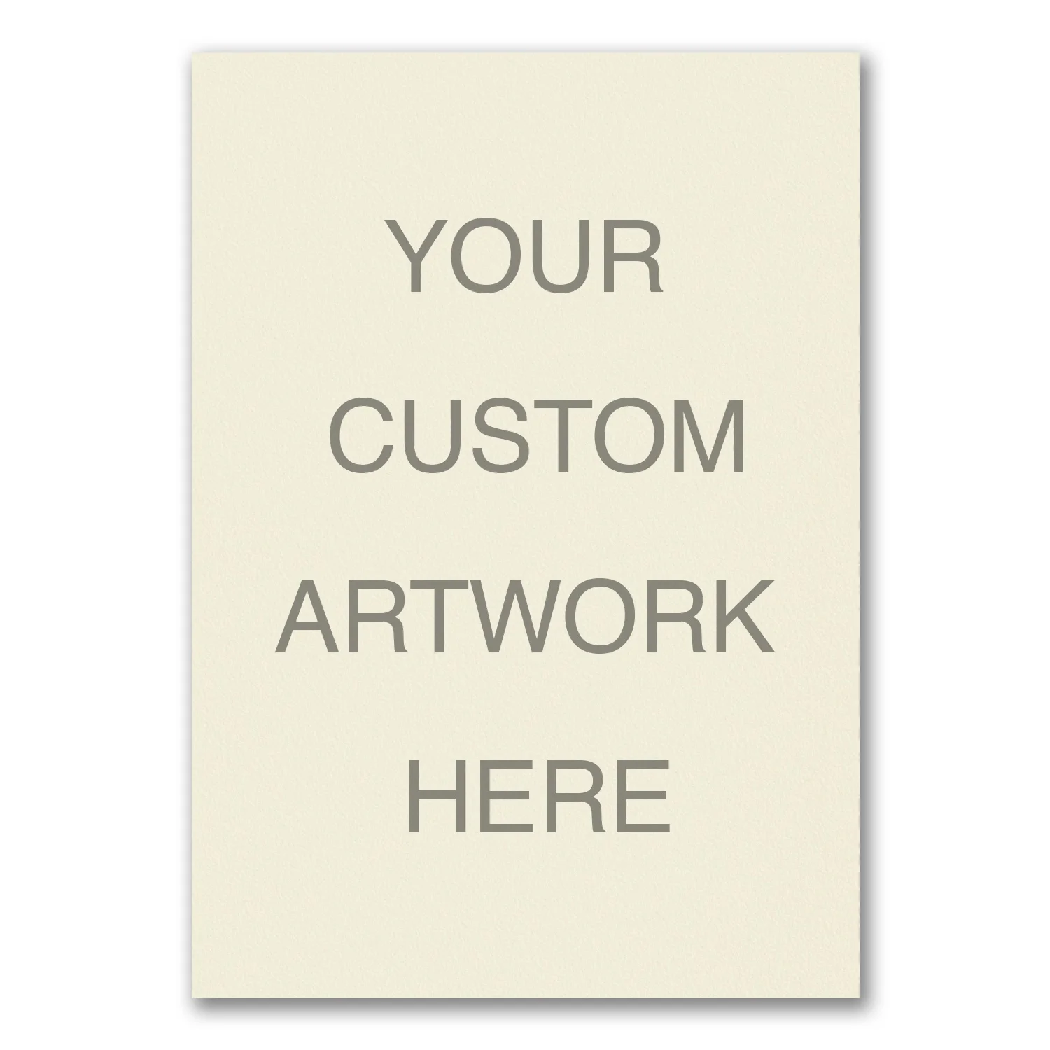 Card Size: 5 1/8 x 7 1/4 Invitation. Comes with ecru envelopes.