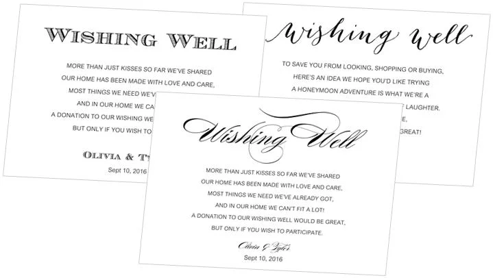 Wishing Well Cards