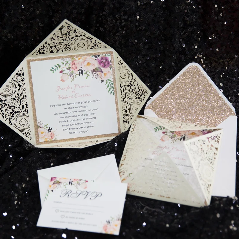 Cream Floral - Cream Shimmer