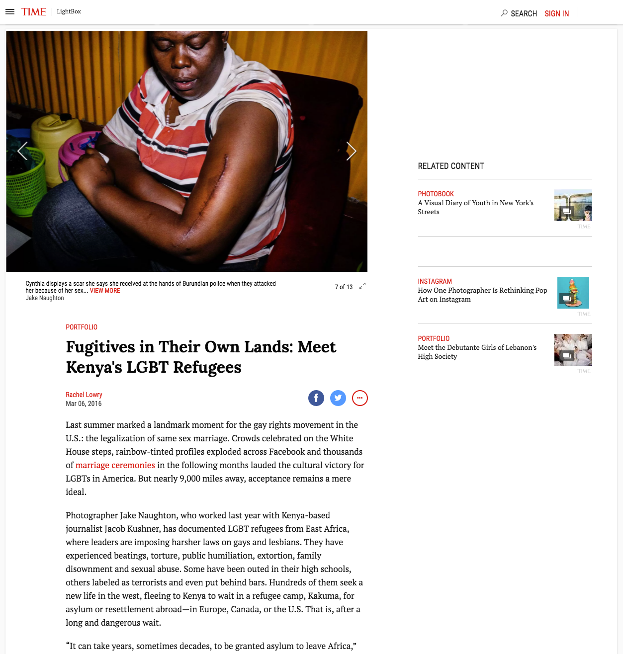 TIME Magazine's Lightbox
