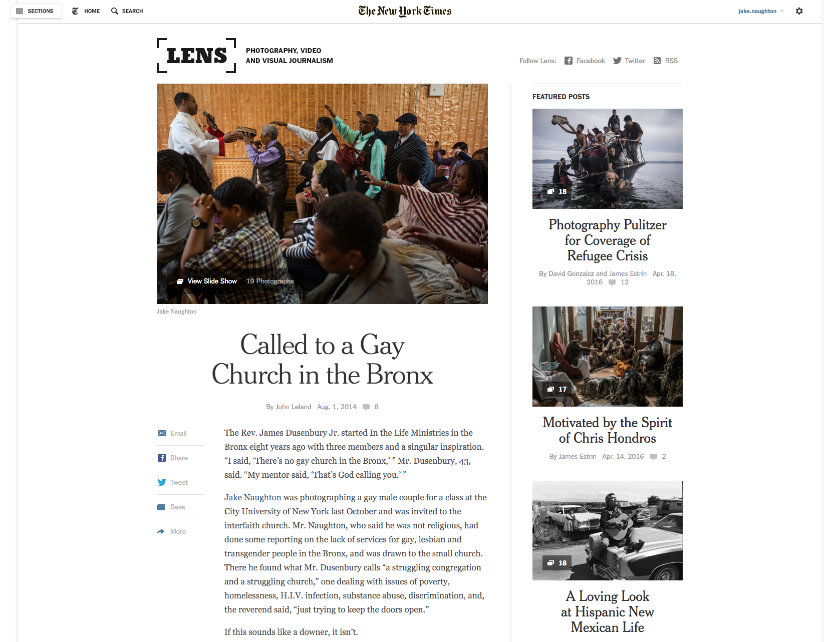 The New York Times Lens Blog
