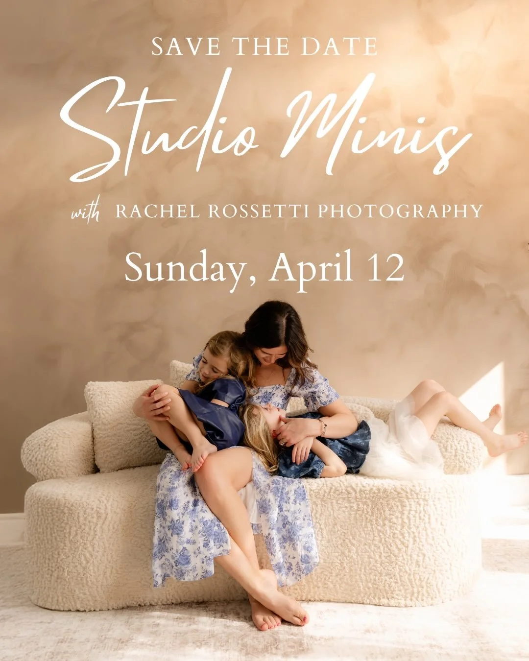 📸✨Save the date for Spring Studio Minis on Sunday, April 12! ✨ I&rsquo;m hosting motherhood, headshot and personality minis at the brand new @studiorowpgh in Bellevue, and booking goes out to my mailing list TOMORROW (3/9) at 9 am. Hop on the mailin