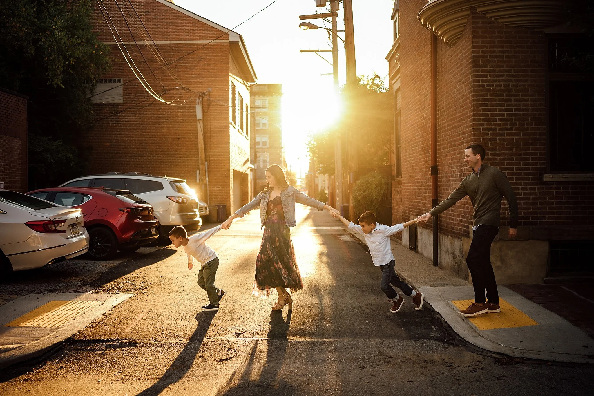 Mexican War Streets family session in Pittsburgh's North Side