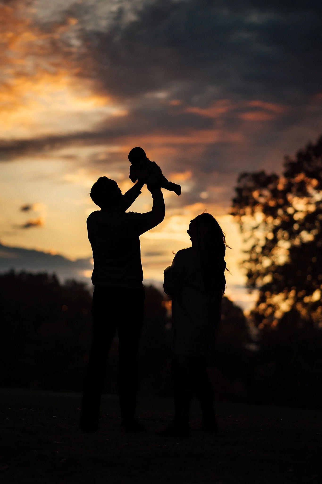 Golden hour silhouette at Longvue Country Club in Penn Hills, PA