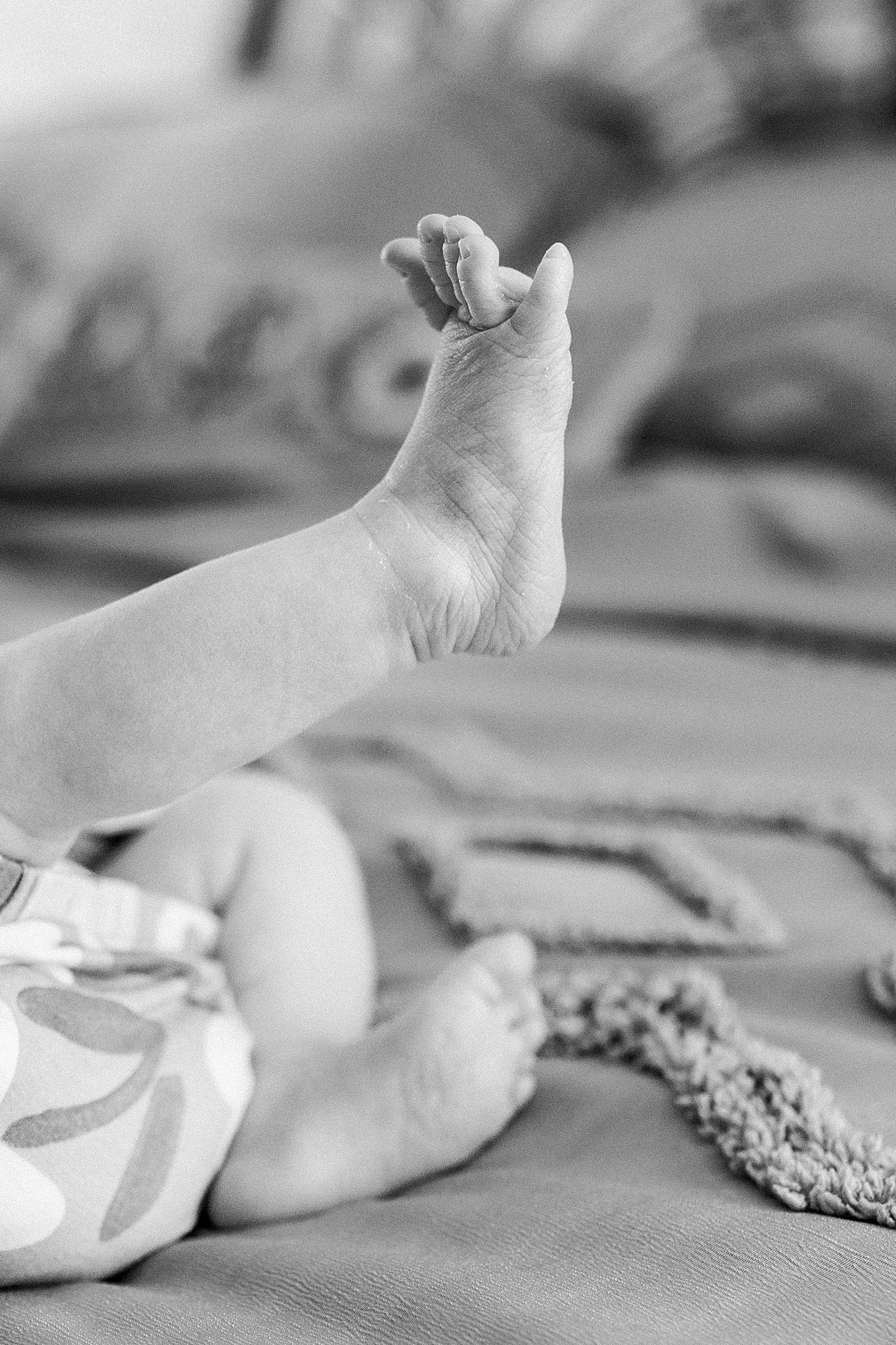 baby toes in black and white pittsburgh