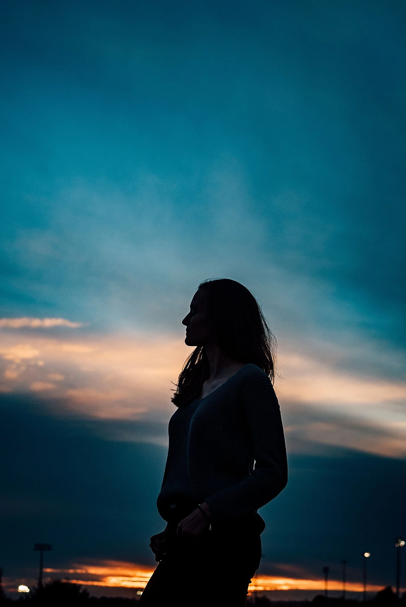 Hampton senior session golden hour