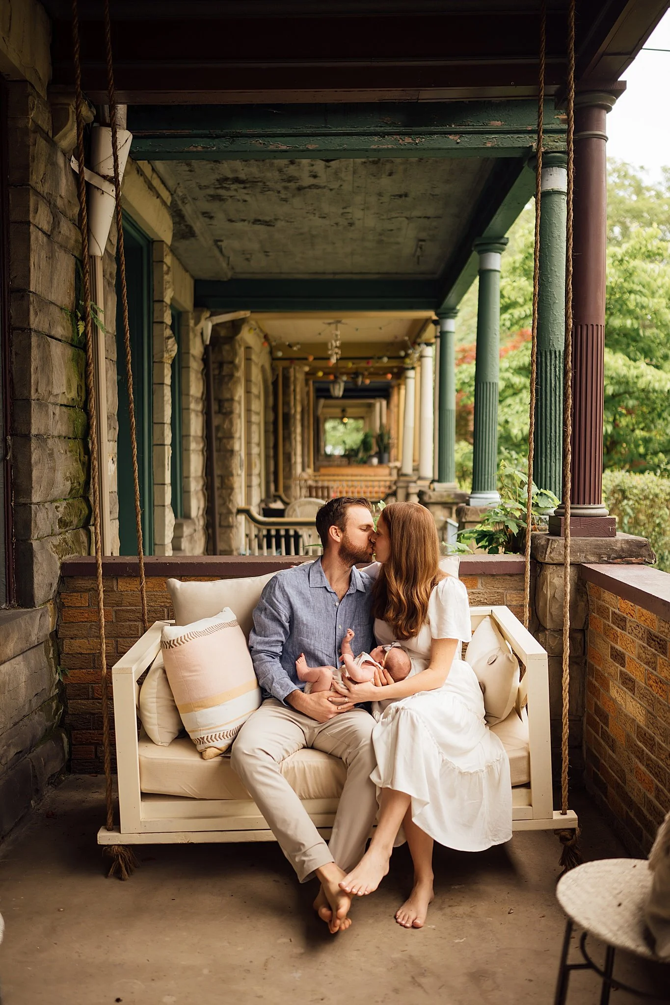 row-house pittsburgh newborn session