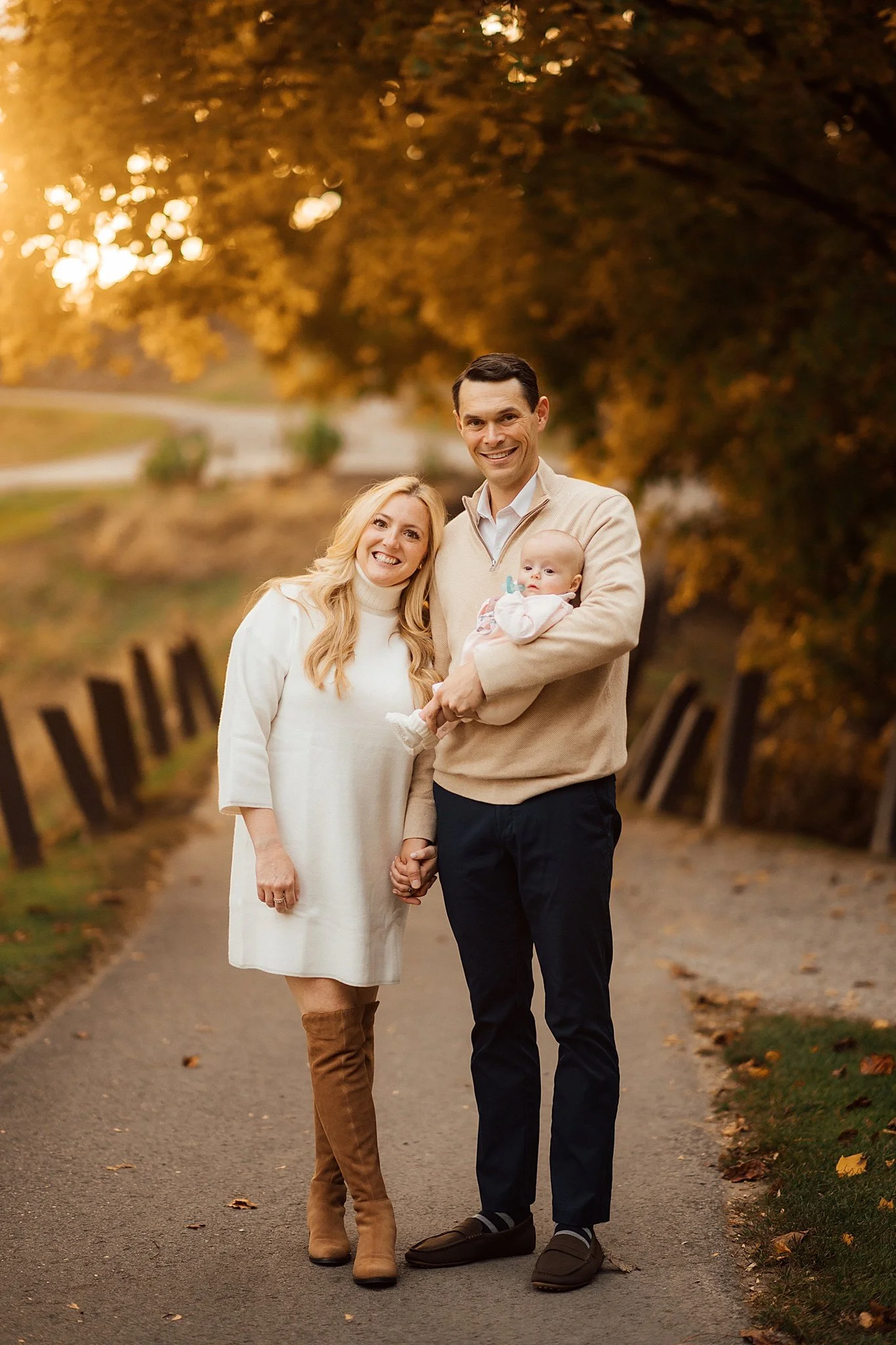 Longvue Country Club family session at golden hour