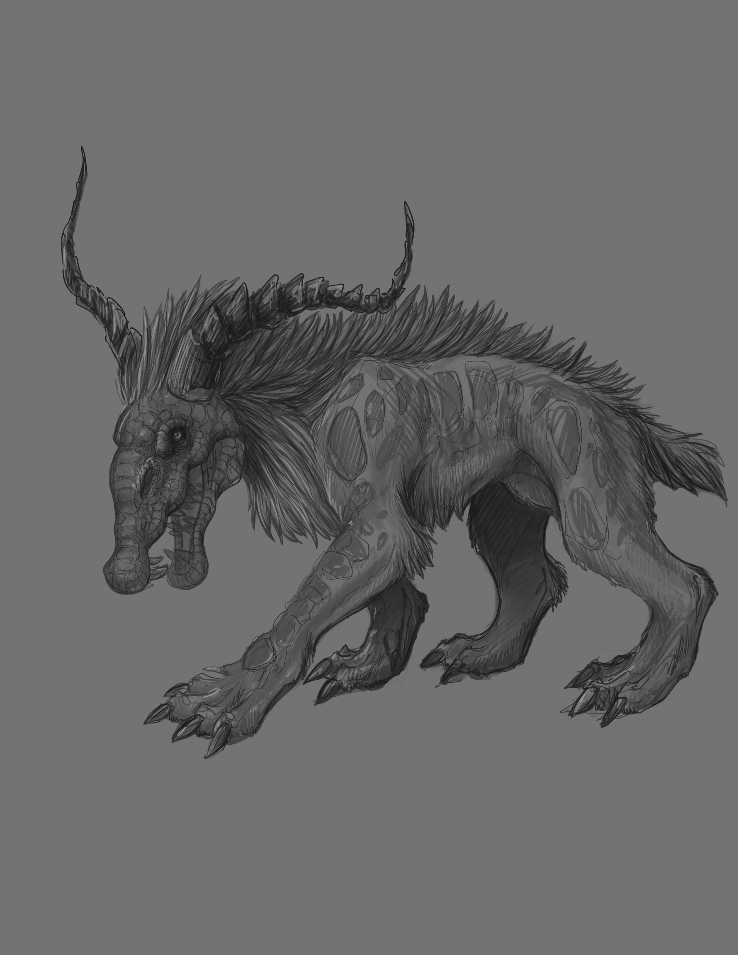 Digital- Character Design- Companion Dog (personal)