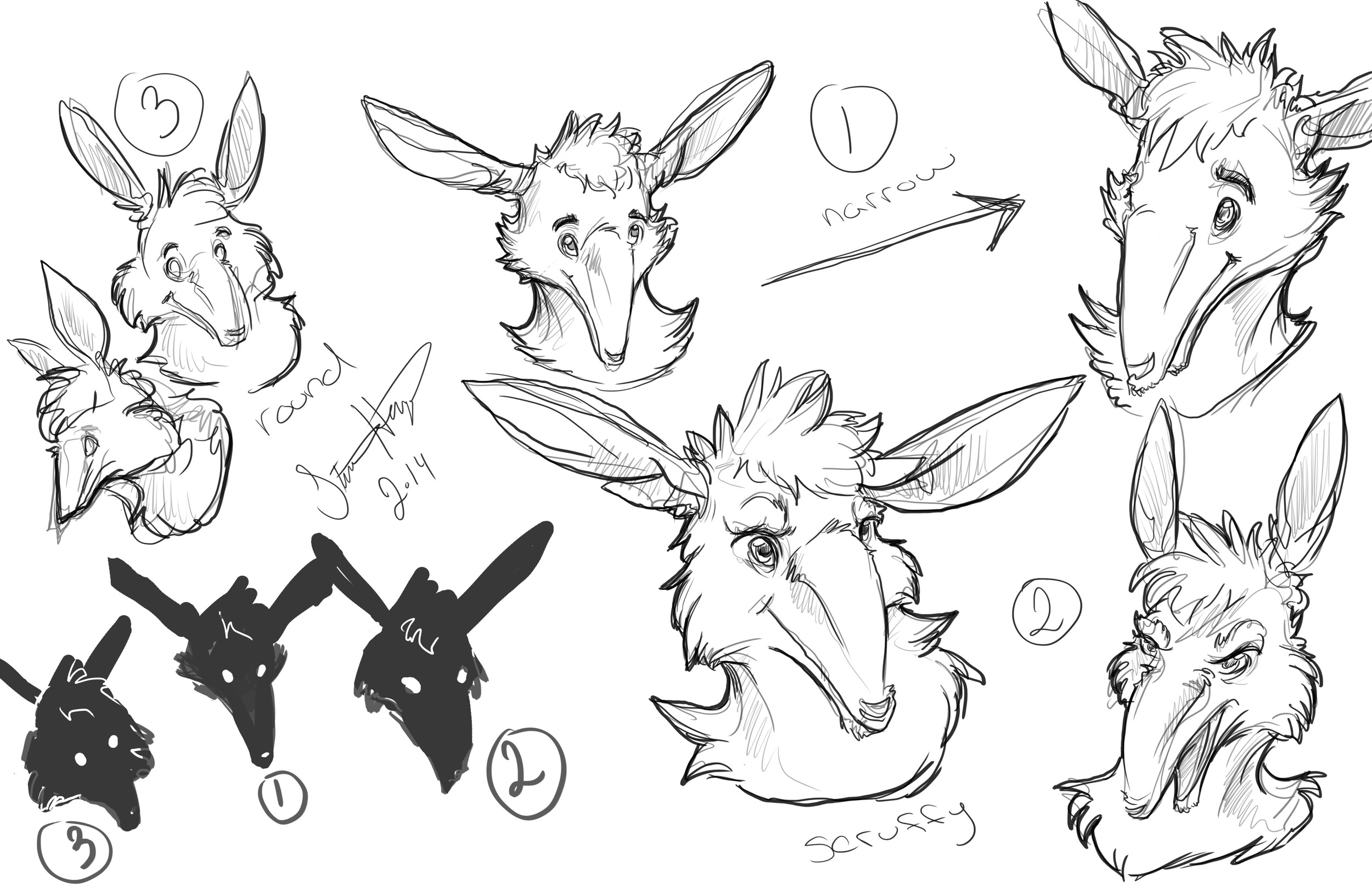 Digital- Concept Character Design for an animated film (unpublished).