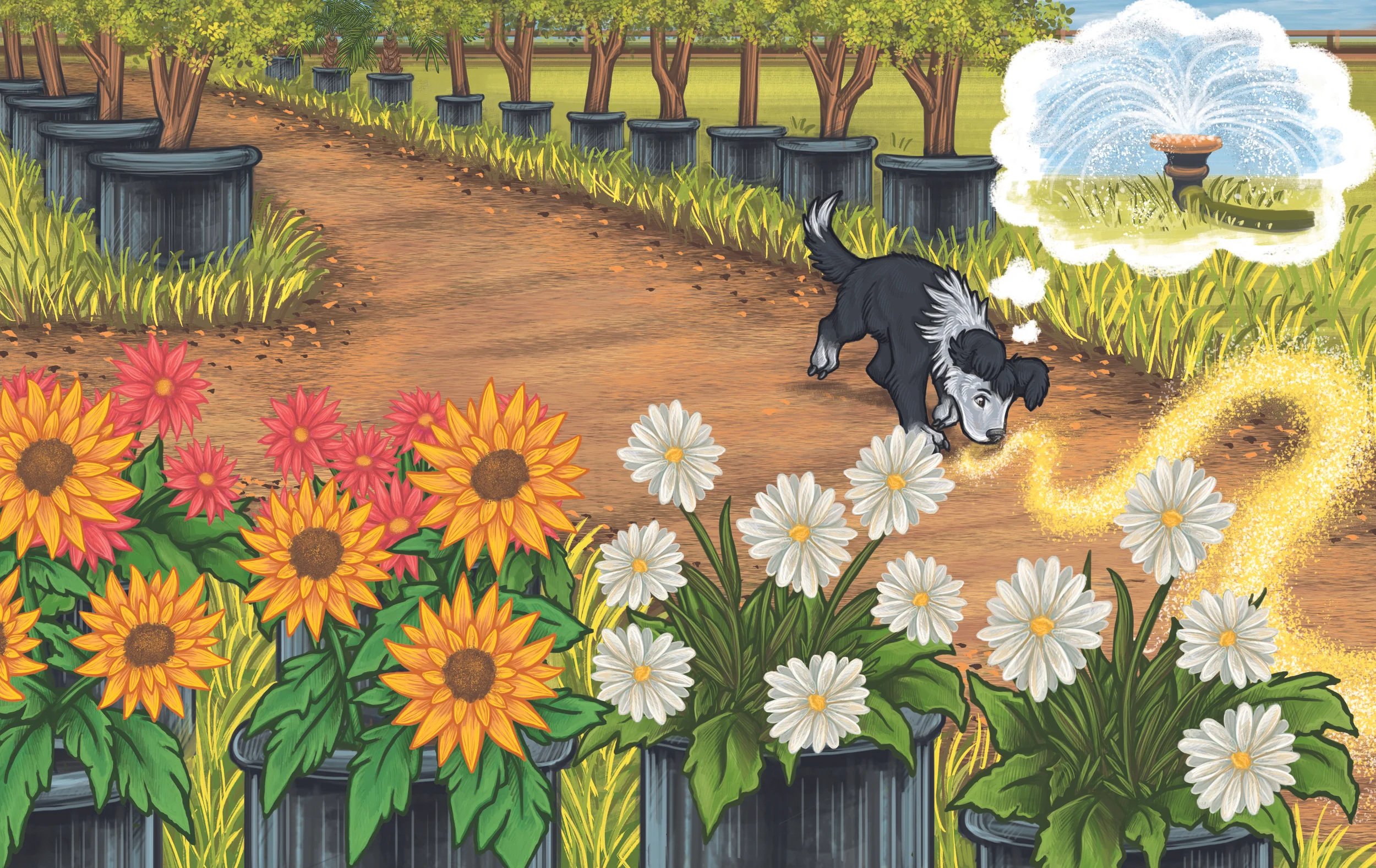 Sabal. A Dog’s Life on the Tree Farm