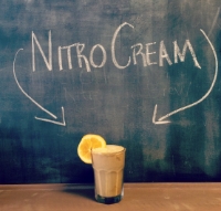 Our Nitro Cream is cold brew on nitro goodness, topped with our house-made orange vanilla cream. This beauty is served in a frozen, sugar-rimmed glass and garnished with an orange slice proves to be a slightly sweet and altogether refreshing summer bev!