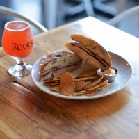 Cranberry Clucker turkey, cranberry sauce, pepper, mozzarella, & dried cranberries on toasty foccacia