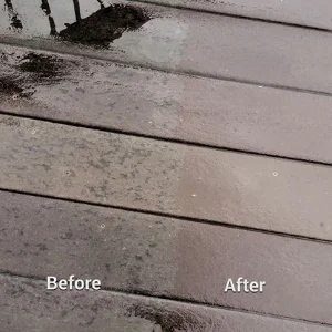 Composite deck cleaning