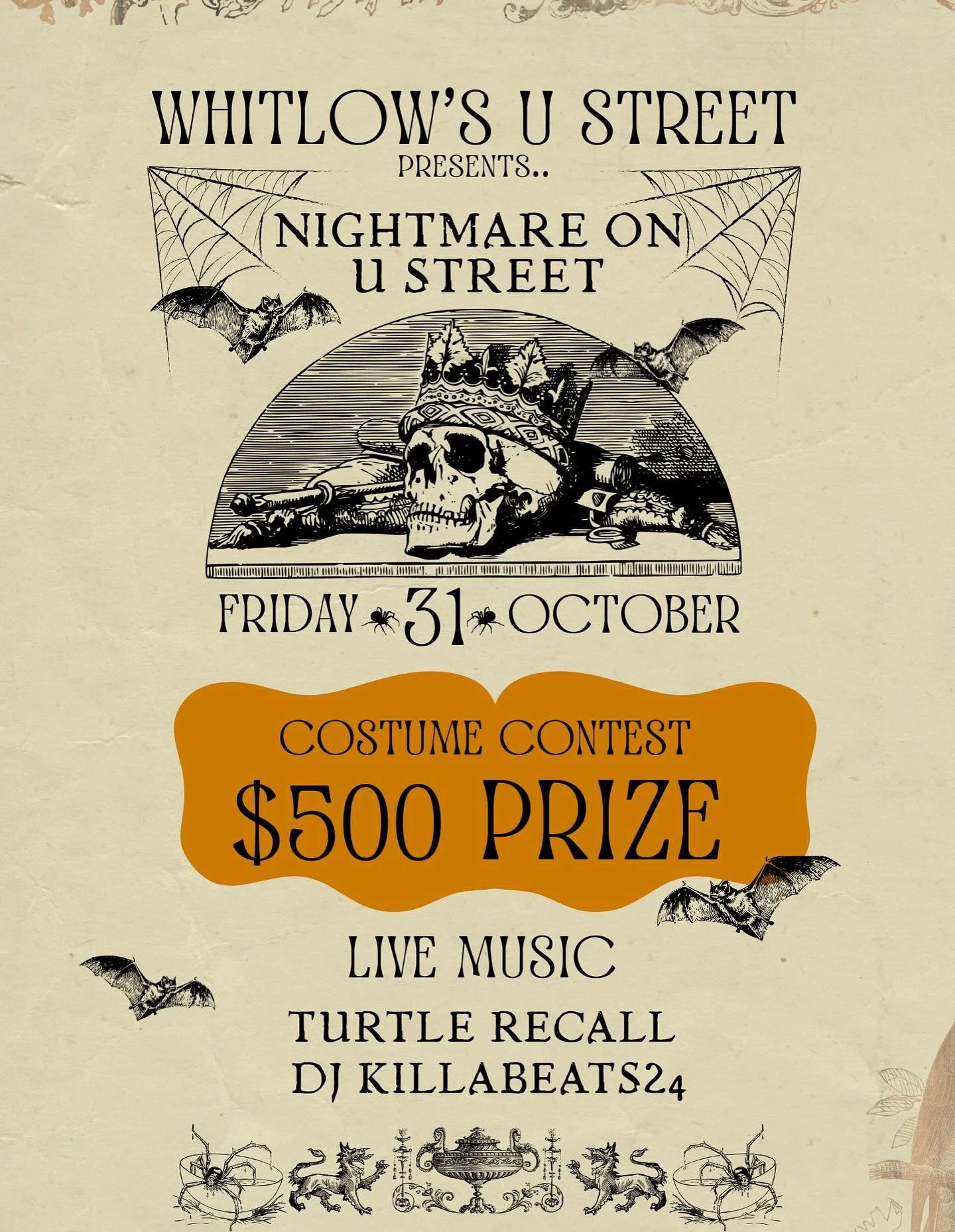 Get ready for a monster of a night! ๐ง
๐ป $500 cash prize for the best costume
๐ถ Live music with DJ @killabeats24 & @turtlerecallmusic
๐น Spooky-good drink specials
This is one Halloween you don’t want to ghost ๐!