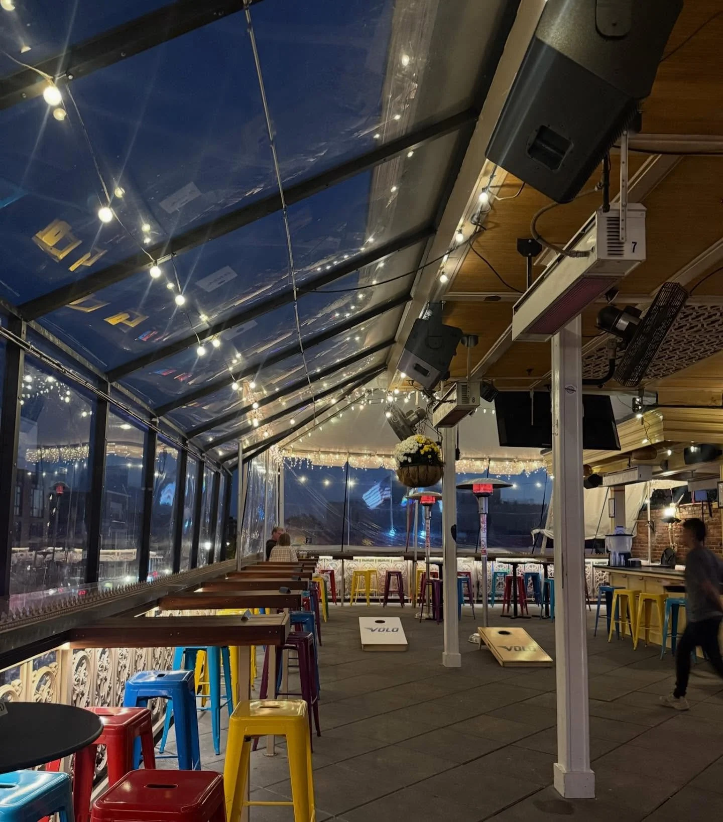We know the weather&rsquo;s been frightful, but our enclosed rooftop with space heaters is so delightful. 🔥🔥🔥