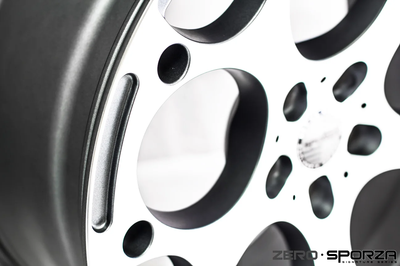 Zero Concave Satin Graphite Machined