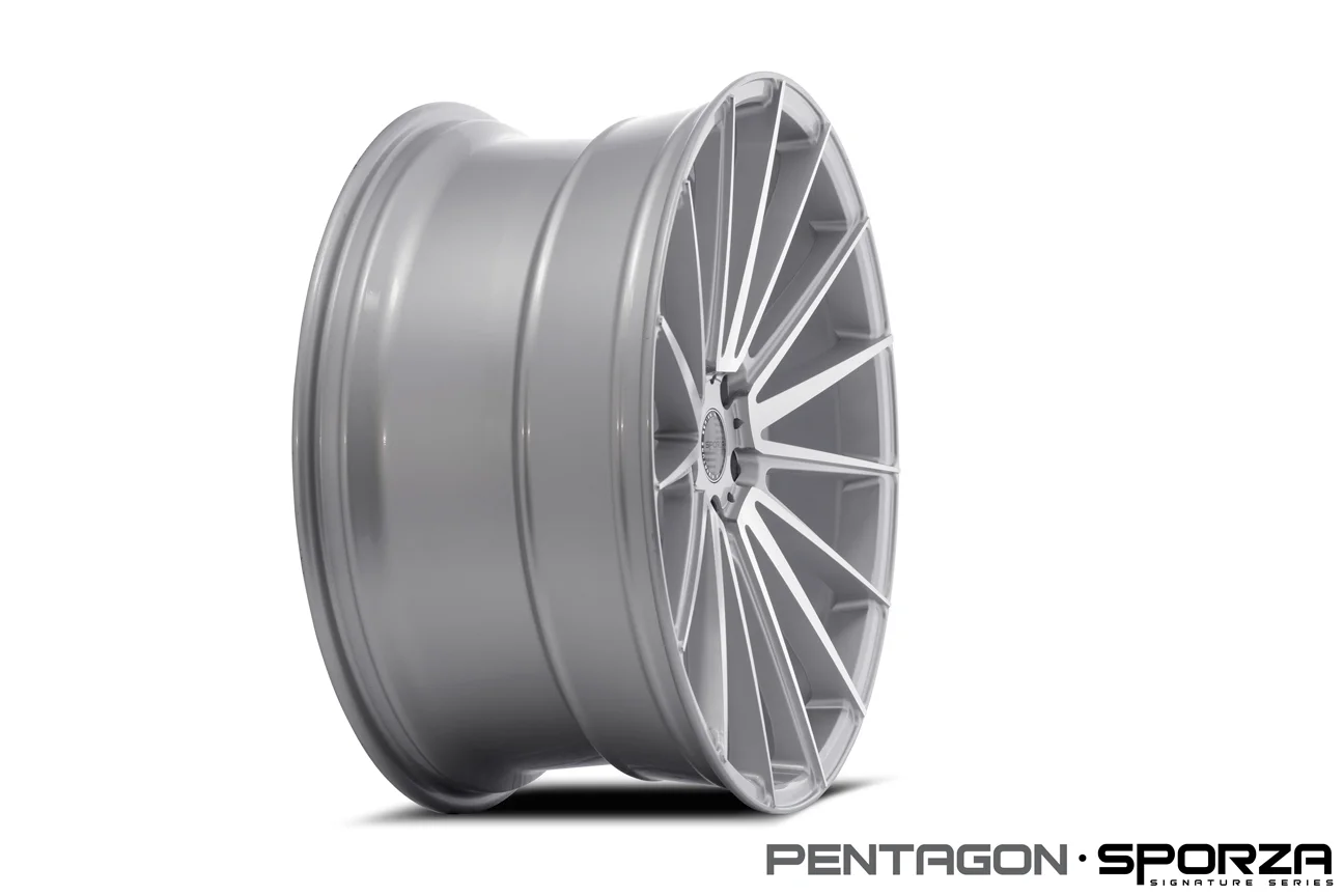 PENTAGON CONCAVE BRUSHED SILVER 20インチ Pentagon Concave — Sporza Wheels