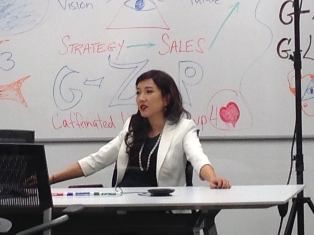 Natalie Kim as Gemma's boss, "Karen"