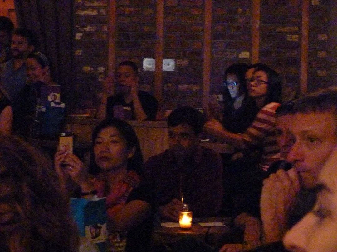 Sexy people at the party enjoying the show.