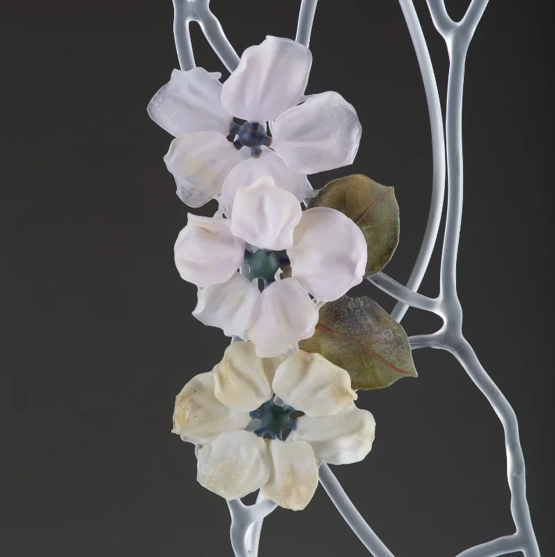 Approximately 10"h, glass