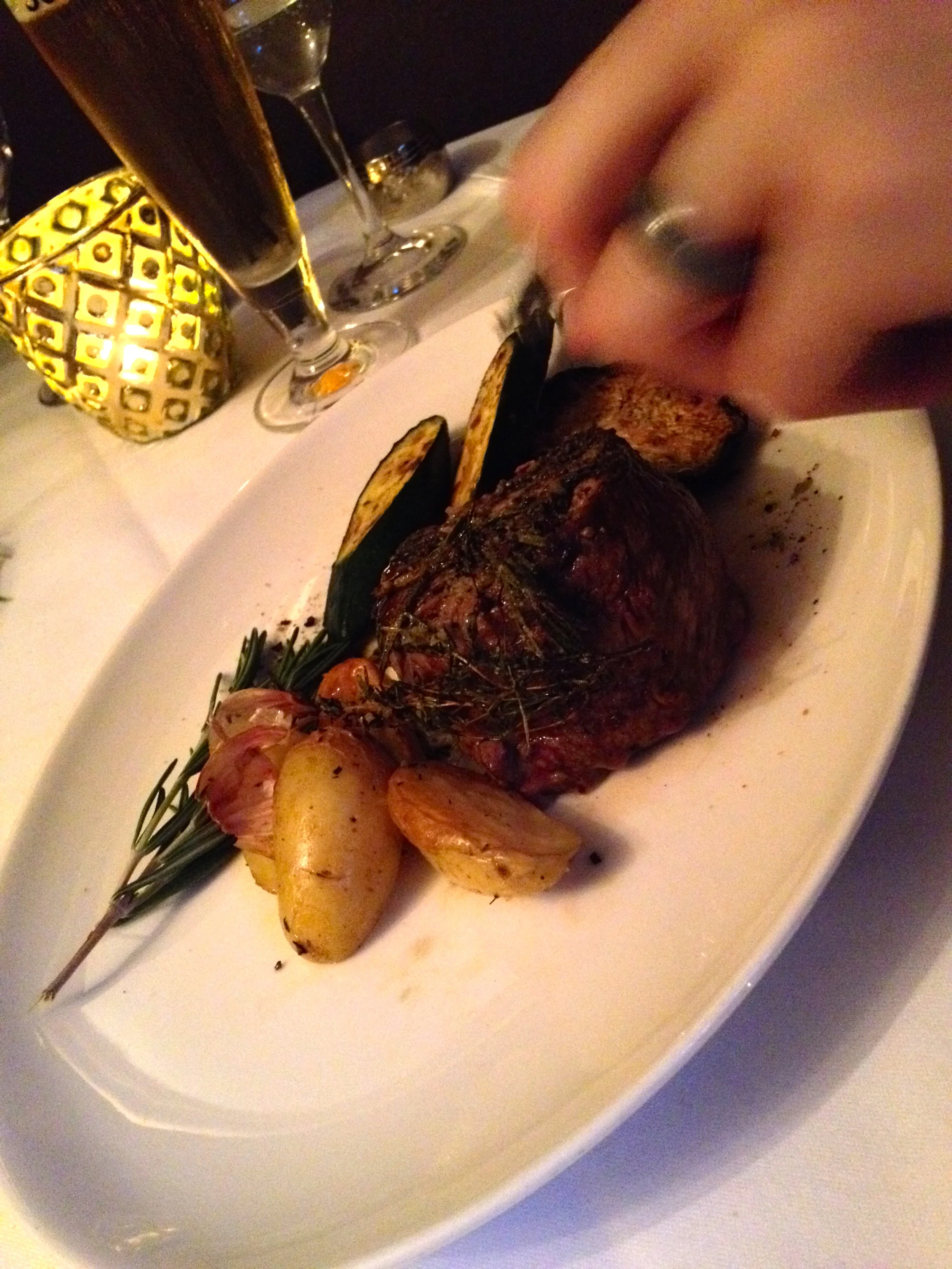 My quick snap of Matt's filet