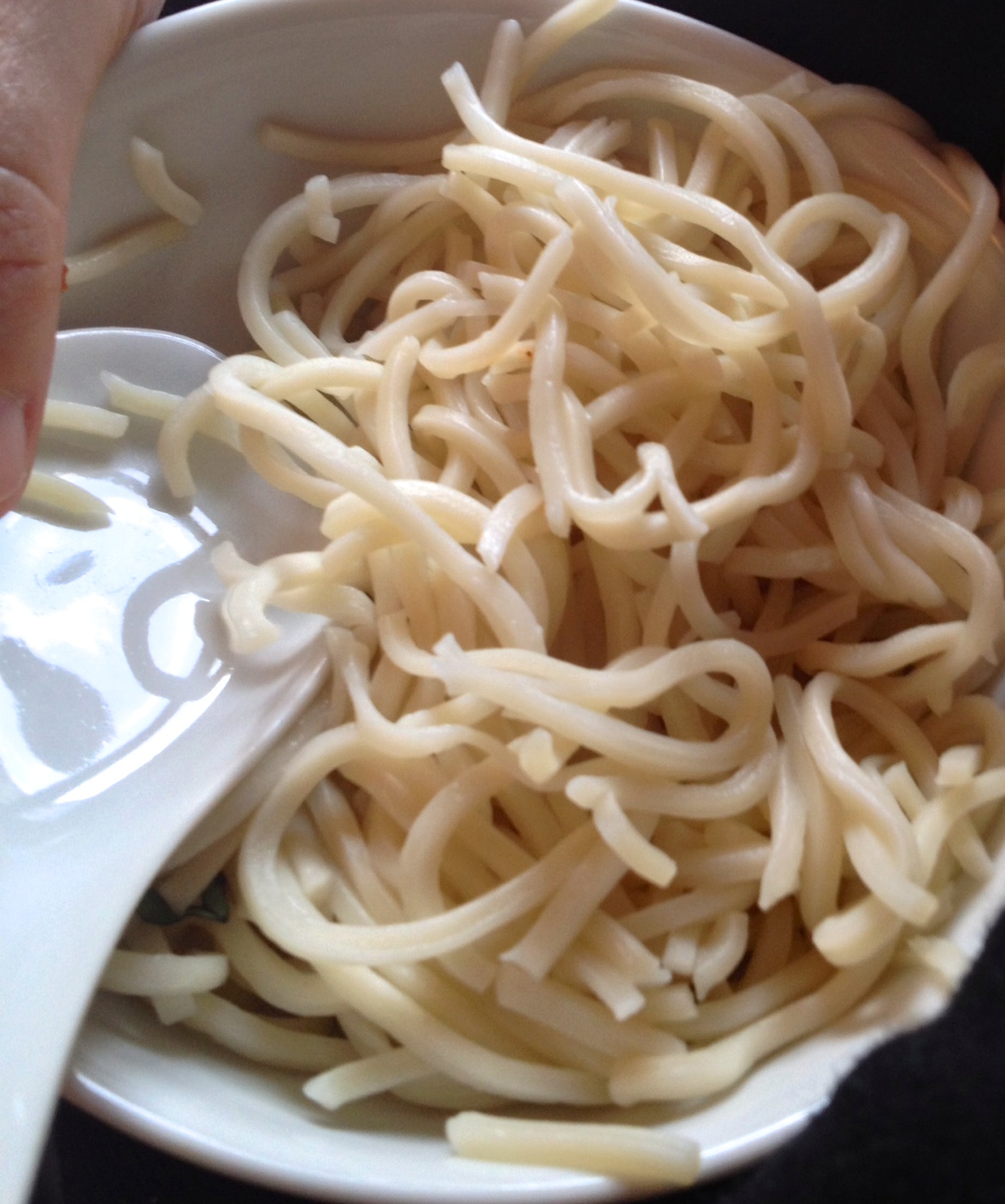 Each dish comes with rice or noodles