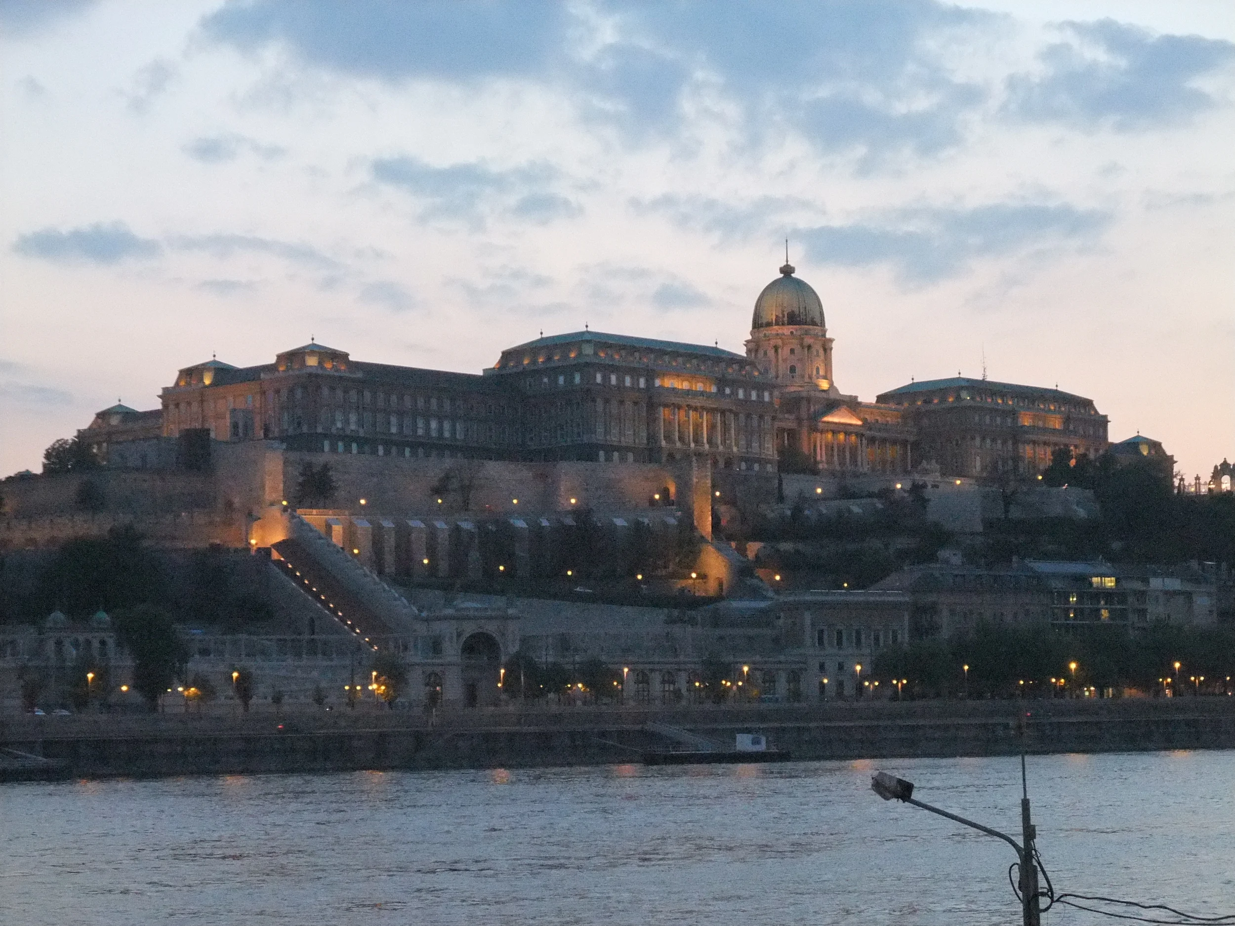 Buda Castle at dusk