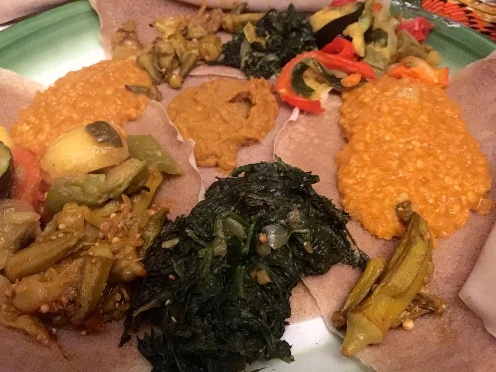 Vegetable platter at Injeera (Stuttgart)