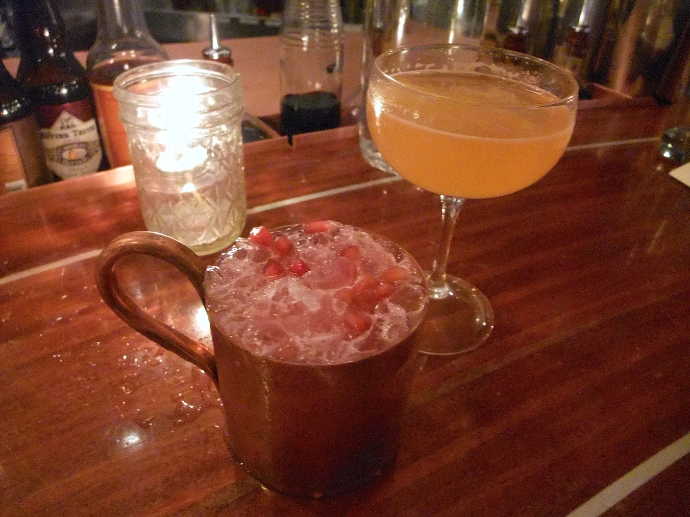 Monticello Mule with Jasper gin, lemon, pomegranate molasses, grenadine, orgeat, and ginger beer at The Gin Joint (Charleston, SC, USA)