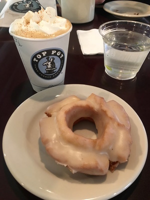 Glazed Pumpkin Old-fashioned doughnut at Top Pot (Seattle)