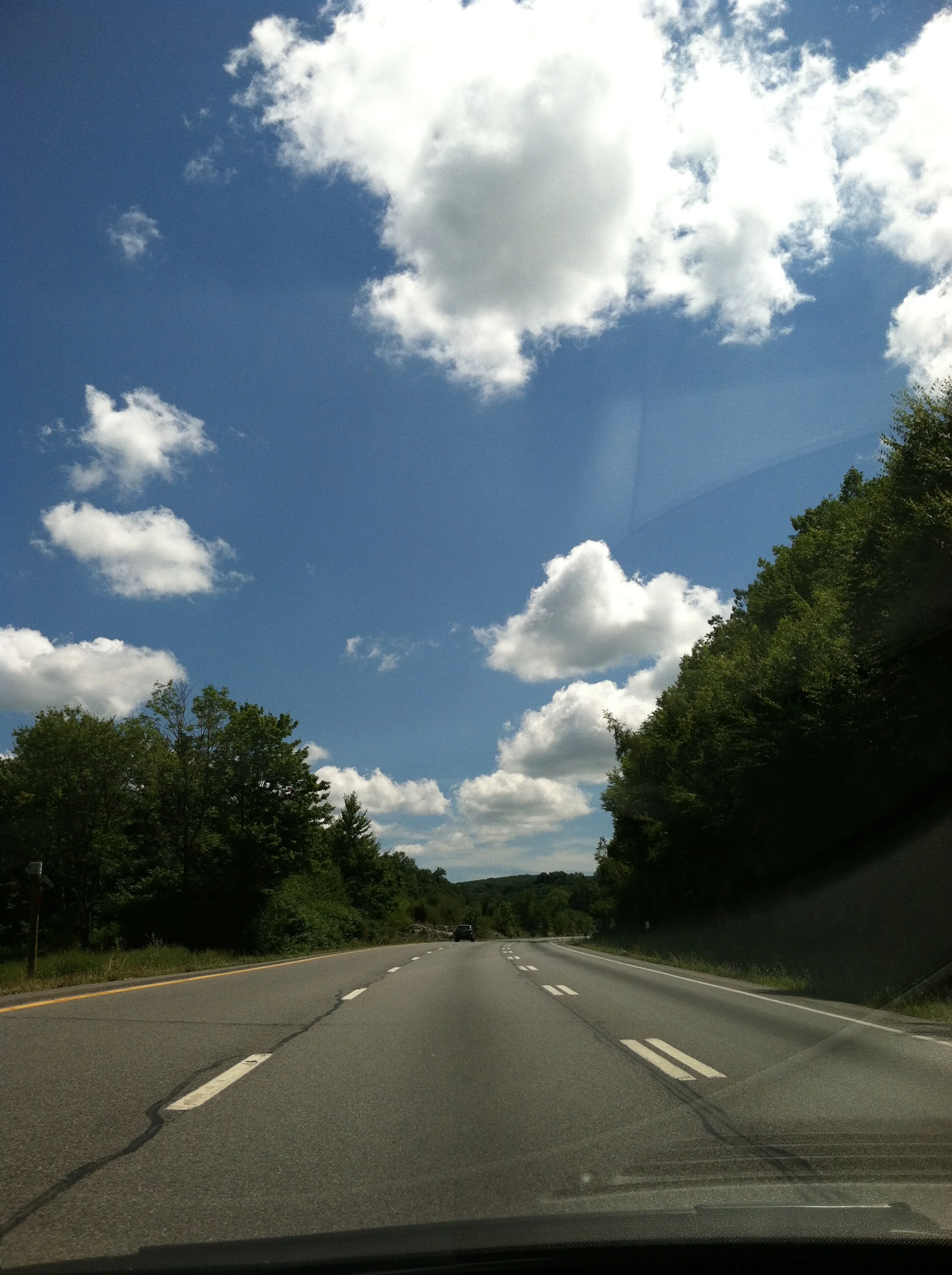 Beautiful sky on the way out to Cooper's Beach in Southampton