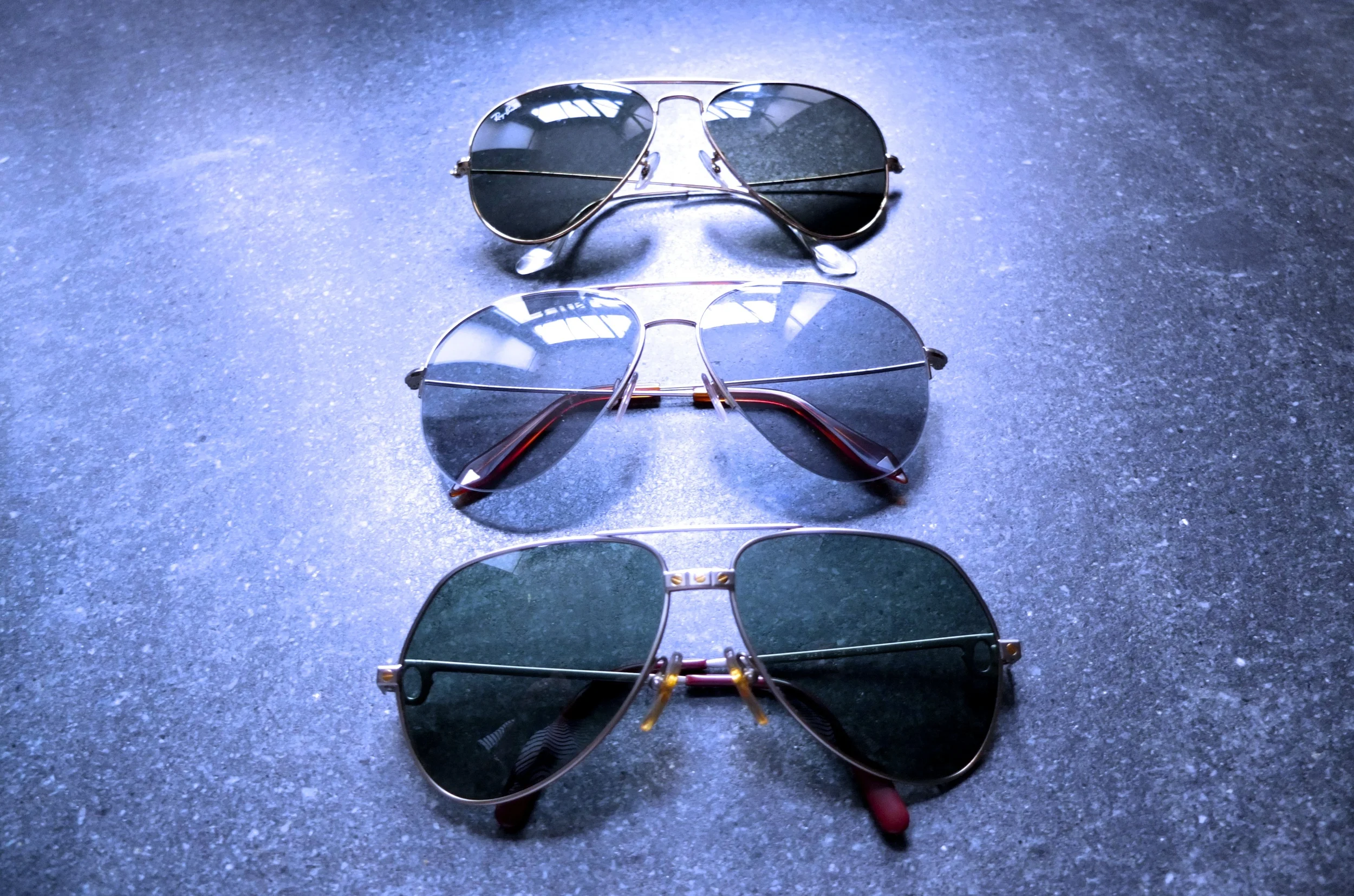 TOP:Rayban MIDDLE:Victoria Beckham BOTTOM:Cartier