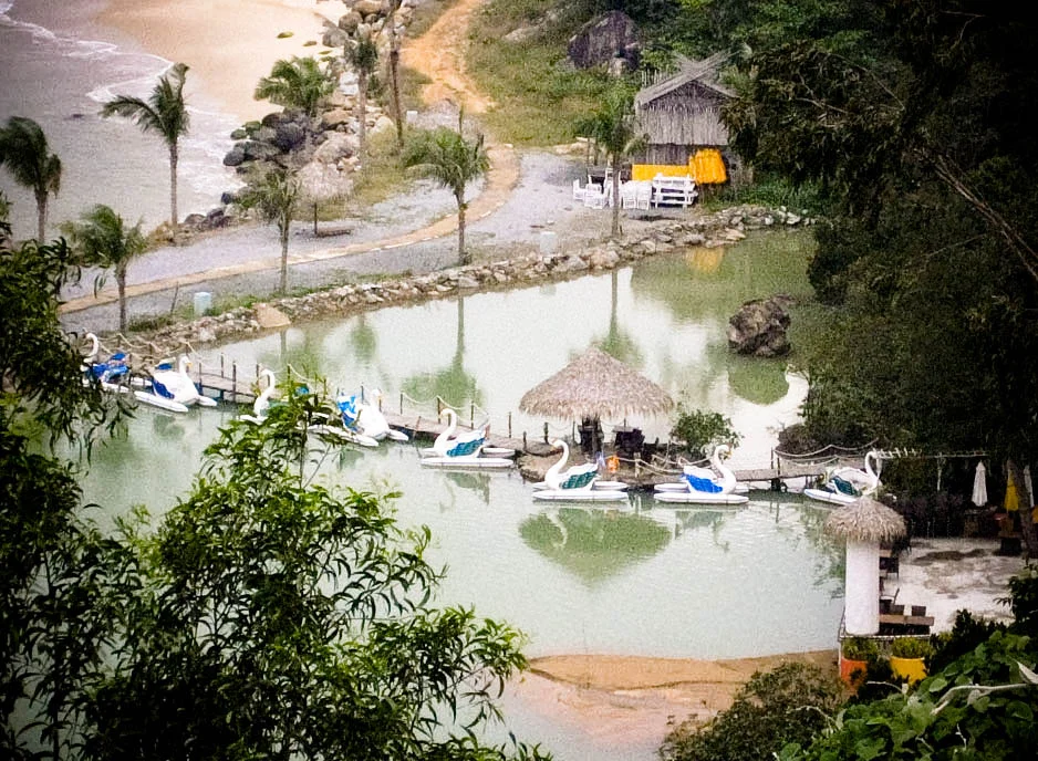 Rental boats in country side, Vietnam