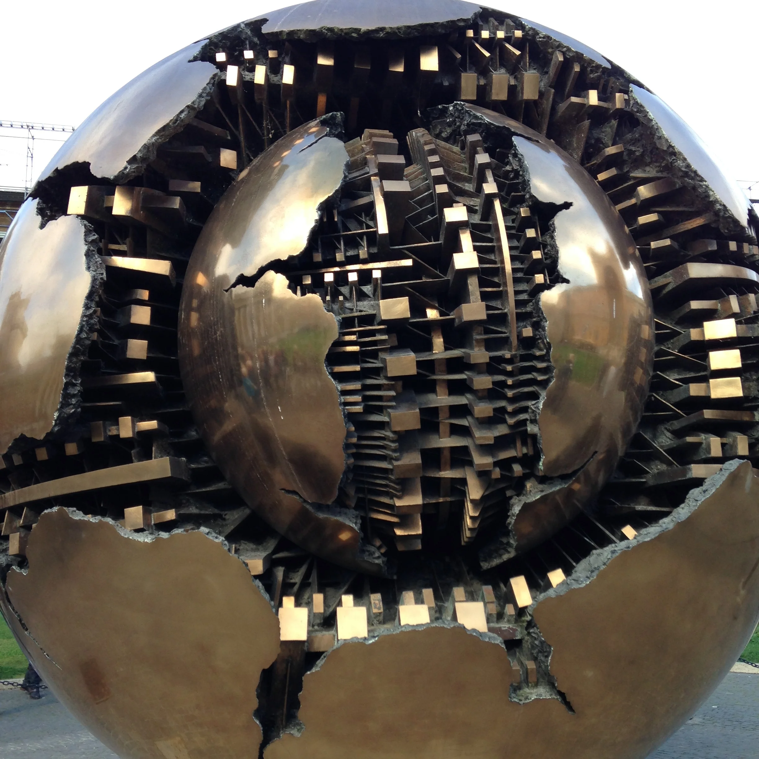 Sphere in Sphere at Vatican Garden, Roman, Italy